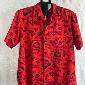 Fashion by Tina Hawaiian Shirt Tropical Aloha No Sz Tags see Measurements